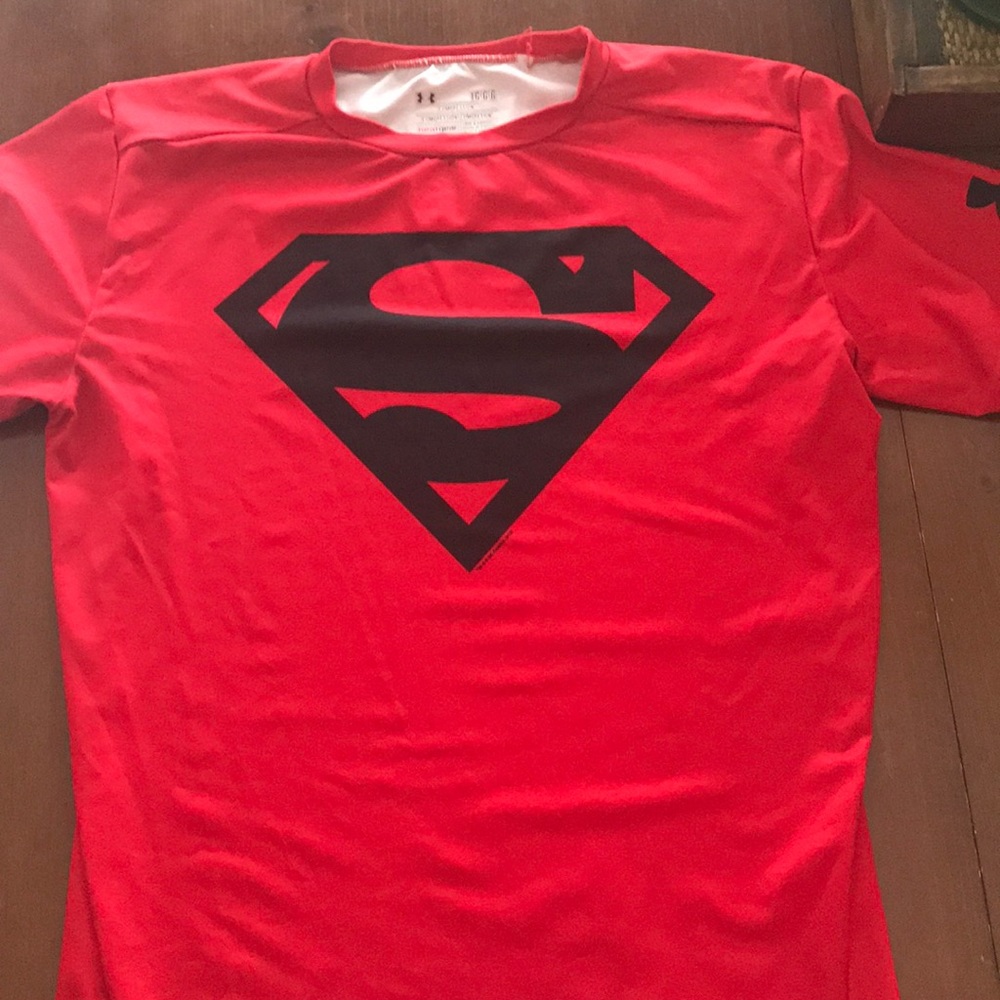 Men's Red Large Compression shirt - superman